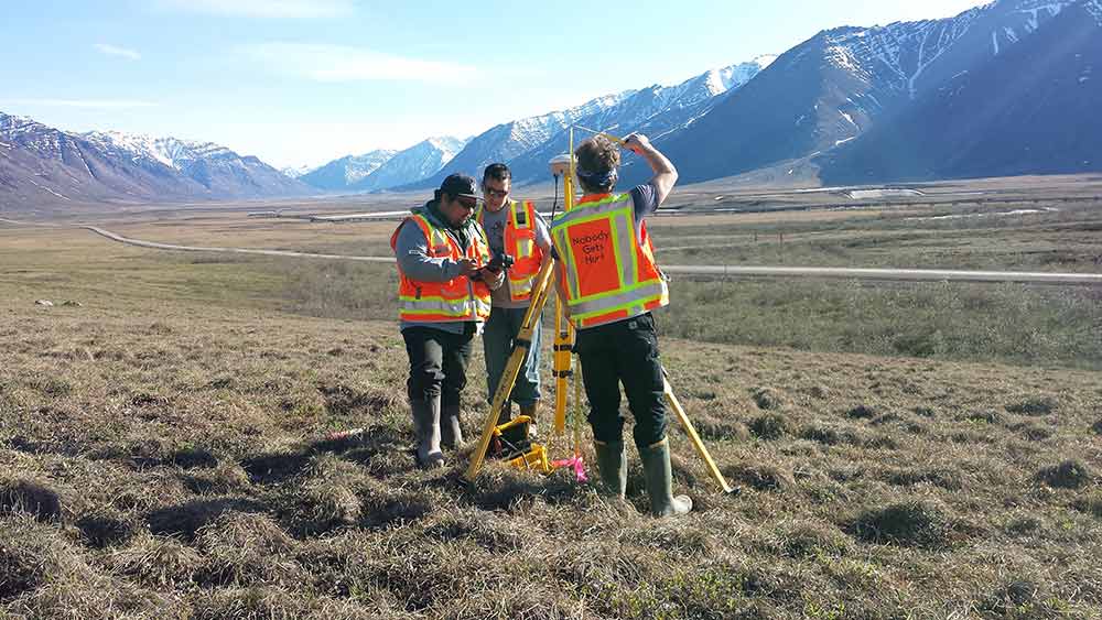 Surveying northern Alaska